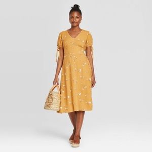 Women's Floral Print Button-Front Dress